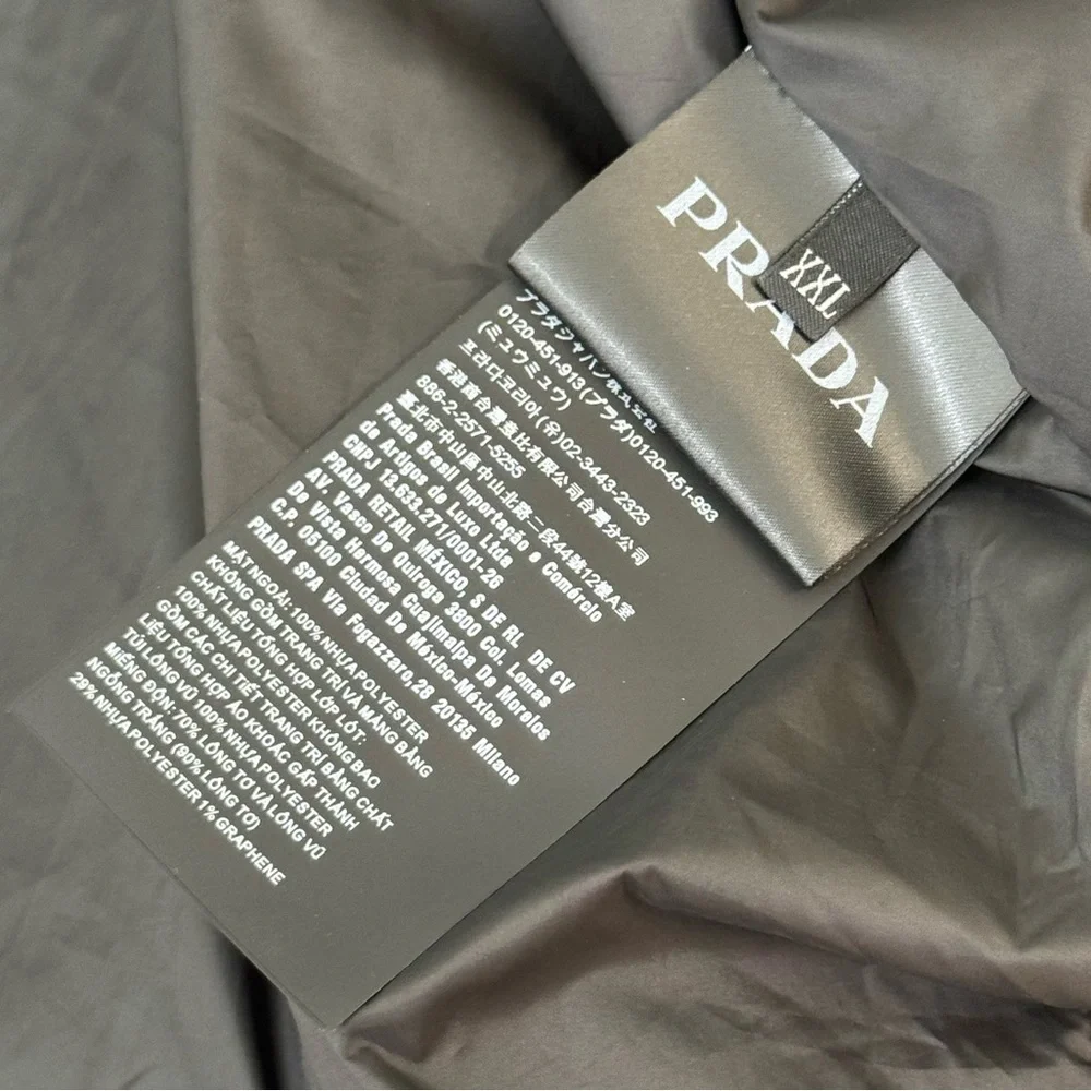 Prada Linea Rossa‎ Down Puffer Coat Neon Yellow LR-HX015 Size XXL